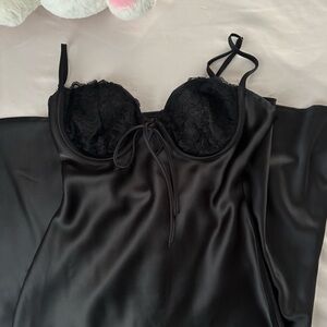 Black Princess Poly Maxi Dress